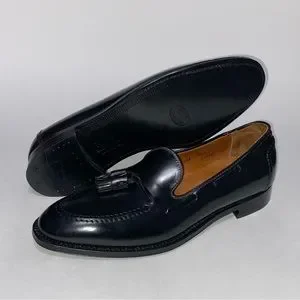 Brooks Brothers Alden Cordovan Shell Leather Loafers Dress Shoes Black 10.5 s-l400.jpg main image 2